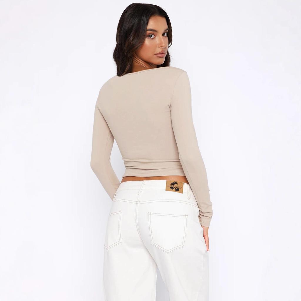 2025 New Y2K Spice Girls Cardigan Top Autumn and Winter Premium Button Knitted Cardigan Front Shoulder Skinny T-Shirt