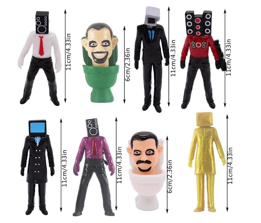 Набор фигурок Скибиди Туалет Skibidi Toilets фигурки детские игрушки 8 шт 6-11 см