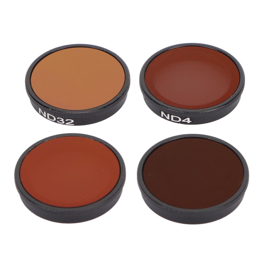 4PCS ND Lens Filter Set ND4 8 16 32 Optical Glass Light Reducing Neutral Density Filter with