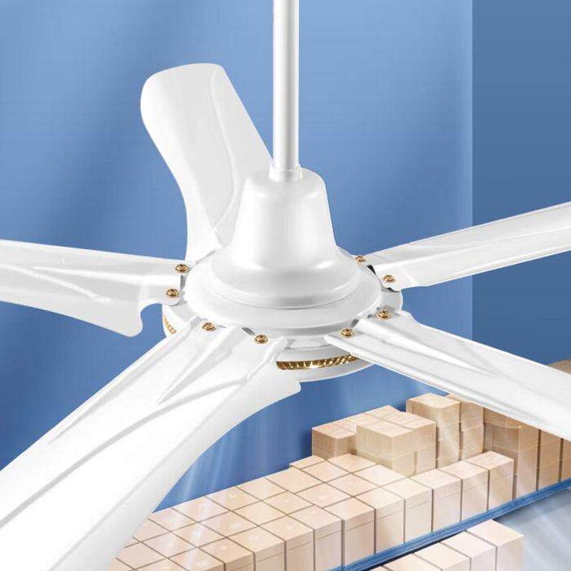 Diamond Brand Ceiling Fan For Home Living Room Iron Leaf Dormitory Industrial Hanging Electric Fan Dining Room Sound Light Strong Wind 4856-Inch