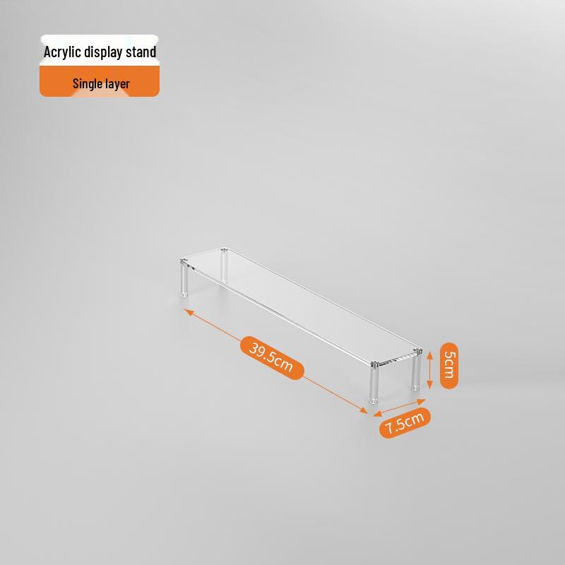 Acrylic Tiered Display Stand for Figurines and Blind Box Dolls - Transparent Home Organizer