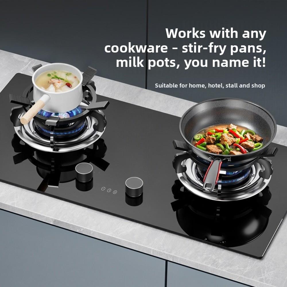 Cast Iron Gas Burners Stand Stable Wok Ring Stand Universal Wok Rack Outdoor Cooking