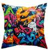 Home Decor Colorful Graffiti-Printed Pillowcases for Decor Pattern Cushion Cover Suitable for Sofa Bedroom Car Pillow Cover