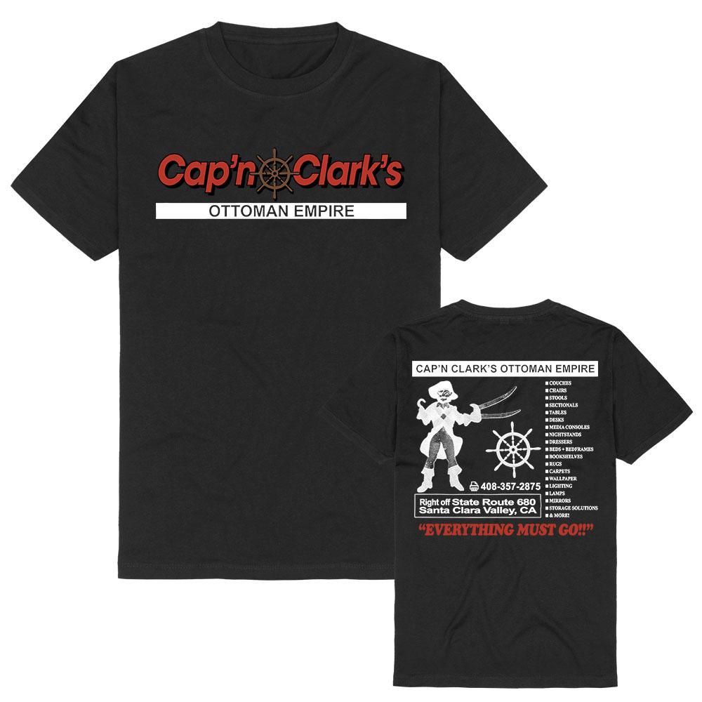 Backrooms Cap'n Clark's T-Shirt Sommer Baumwolle Kurzarm Damen T-Shirt Mode Lässig Rundhals Unisex Grafik Tops