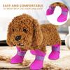 4pcs Flexible Pet Rain Boots Waterproof Waterproof Dog Boots Dog Rain Shoes  Outdoor Travel