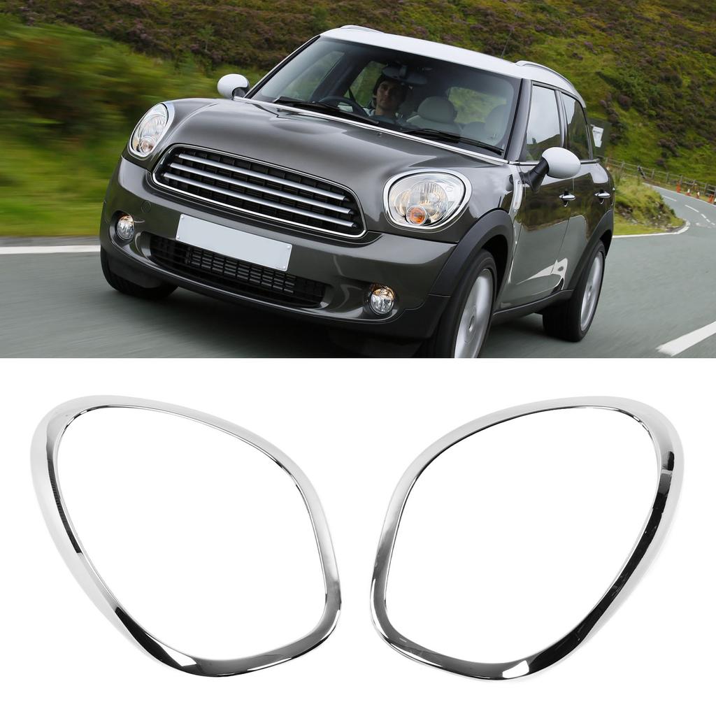 Front Hdlight Frame 2PCs Hd Lamp Cover 51139801573 Replacement for R60  