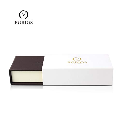 RORIOS Men's and Women's Analog Watch with Unique Time Display, Stylish Japanese-Made Quartz Movement, Water Resistant, Popular Mesh Band, Casual, Bir