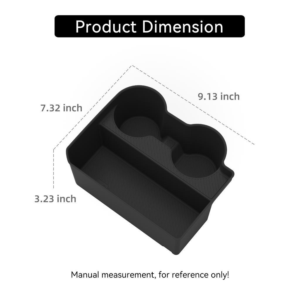 Sambee for Kia Telluride 2027+ Premium Central Console Water Cup Holder Shock-Absorbing Storage Tray Silicone Car Accessories