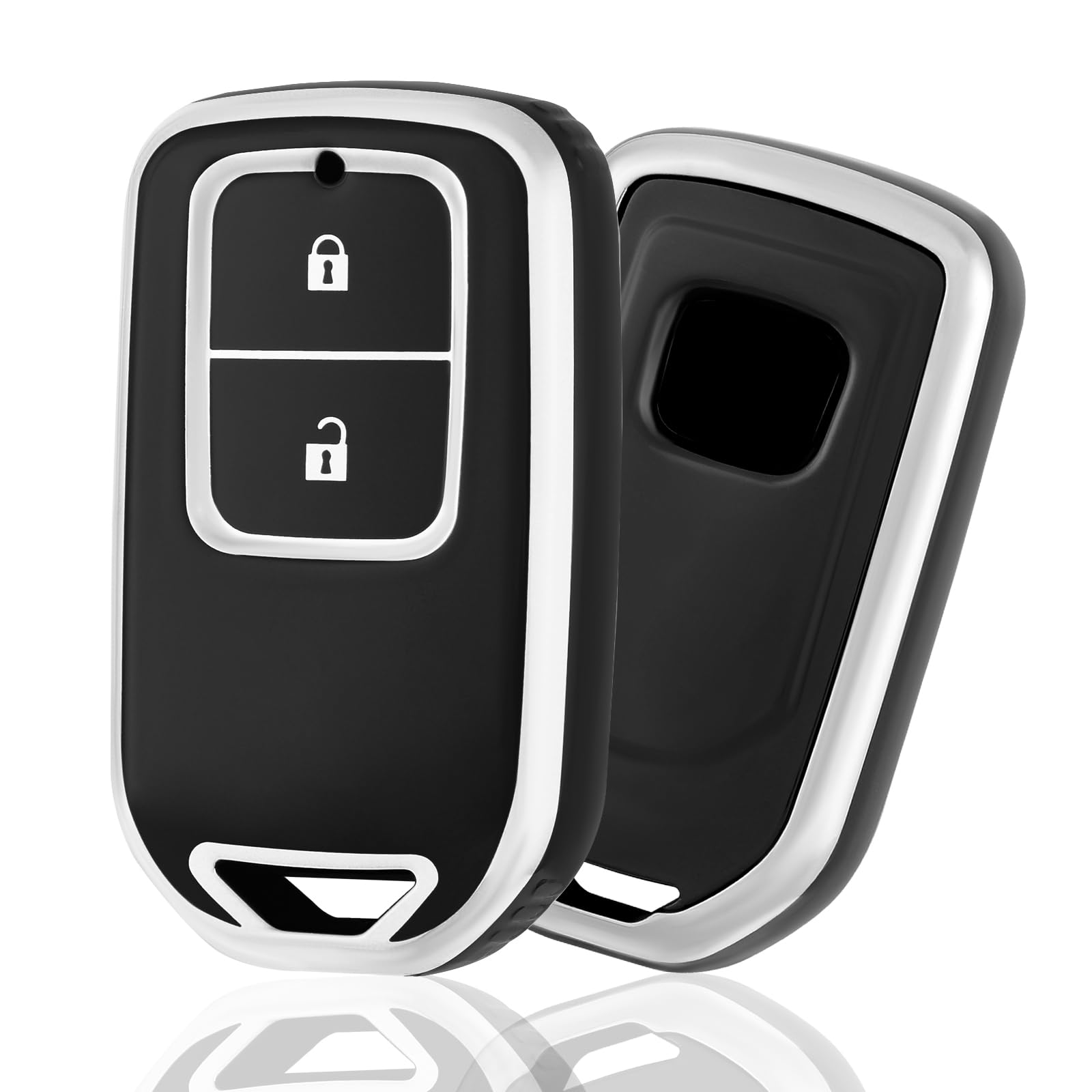 

В ПУТЬ Чехол для ключа TPU Чехол для ключа от машины, Чехол для ключа, Совместим с Новым серебряный