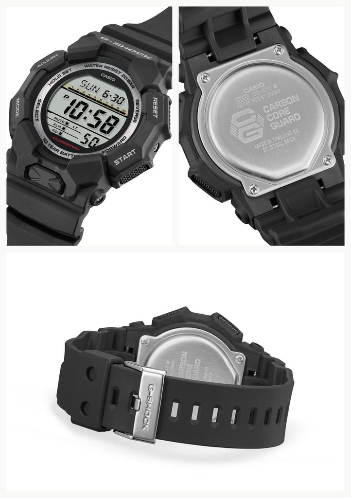 Montre Plastique Biomassse Construction Noir [Casio] G-Shock Longue Durée GD-010-1JF Hommes