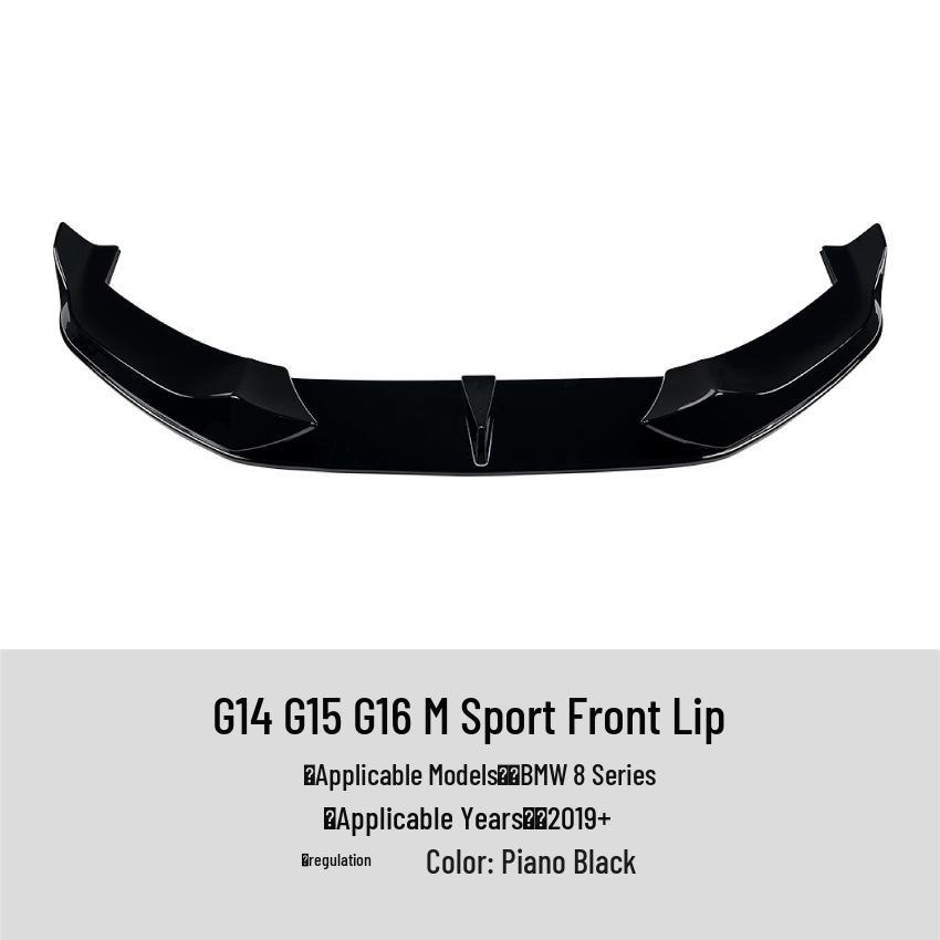 BMW 8 Series (G14/G15/G16, 2019+) Front Bumper Lip Spoiler Accessory