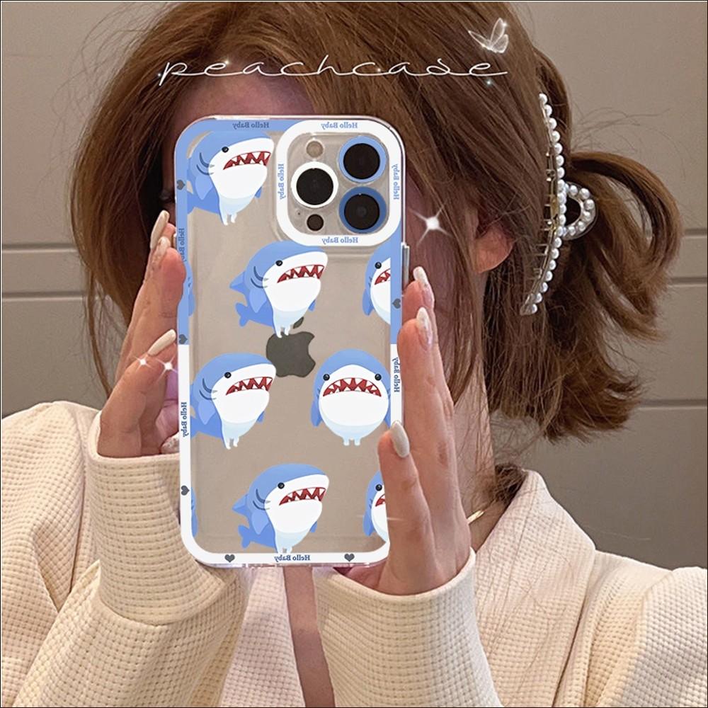 Funny Shark Phone Case For IPhone 14 13 12 11 Pro Max XS X XR SE 2020 6 7 8 Plus Mini Protective Cover