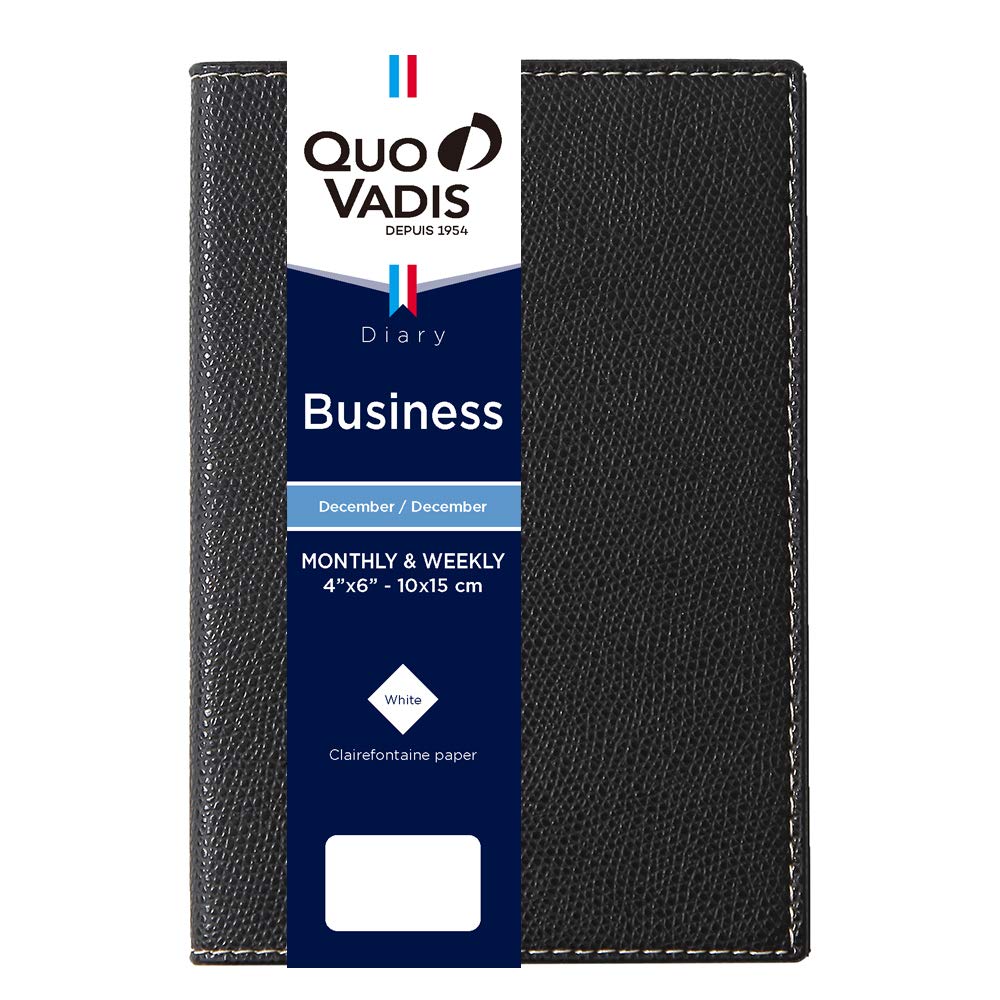 

QUOVADIS Business/Club 2026 Weekly Vertical Diary December 2025 Start A6 Hobo 10x15cm black qv00402bk чёрный