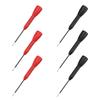 AEE4-6 Pack 2Mm Needle Test Probes, 600V/10A Non-Destructive Multimeter Test For Leads Tl71 Tl75- 3 Black & 3 Red