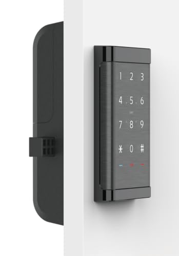 Rockman Japan Digital Door Lock, LC-912, for Steel Lockers, Card and PIN Code Operation, Installation Video Included