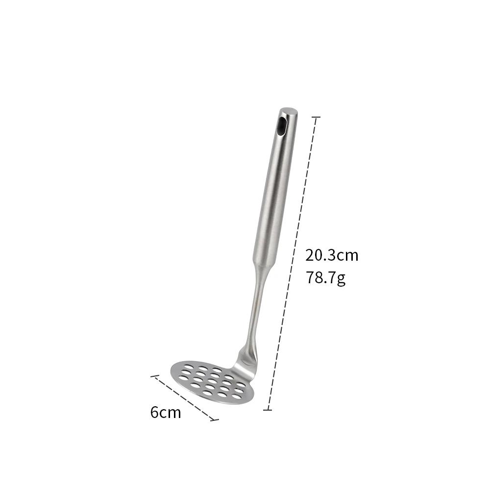 New Durable Stainless Steel Masher Pressed Potato Masher Crusher kitchen gadgets metal Rice Pusher Puree Maker cooking tools