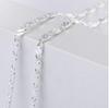 European American Style Silver-Plated Carved Copper Chain Necklace for Men & Women, 16-30 Inches, Available Now