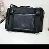 Nuova Borsa a Spalla Ita Y2K Grande Capacità Sportiva Borsa a Tracolla Ragazze Carine Borsa a Messaggero Trasparente Display Fai-da-te Borse da Pendolare