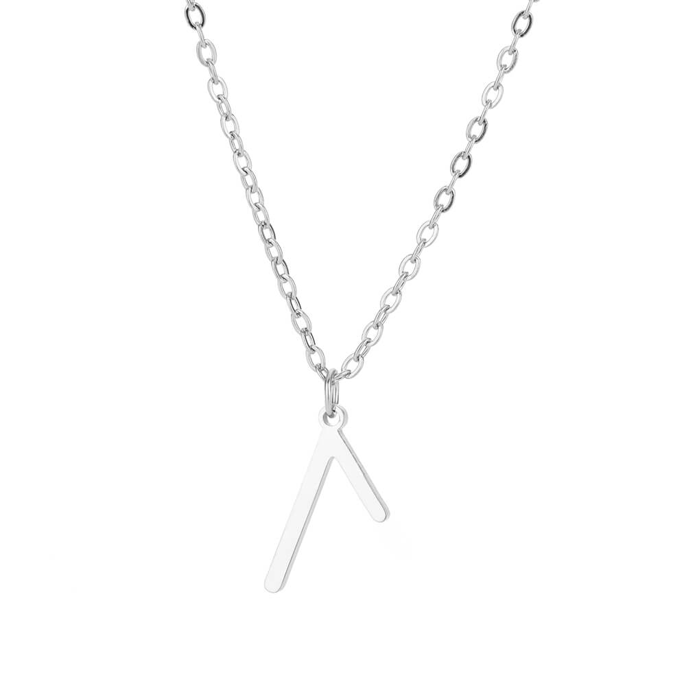 Viking Rune Layering Necklace for Women Stainless Steel Norse Runic Pendants Necklaces Feminine Delicate Minimalist Zircon Gift