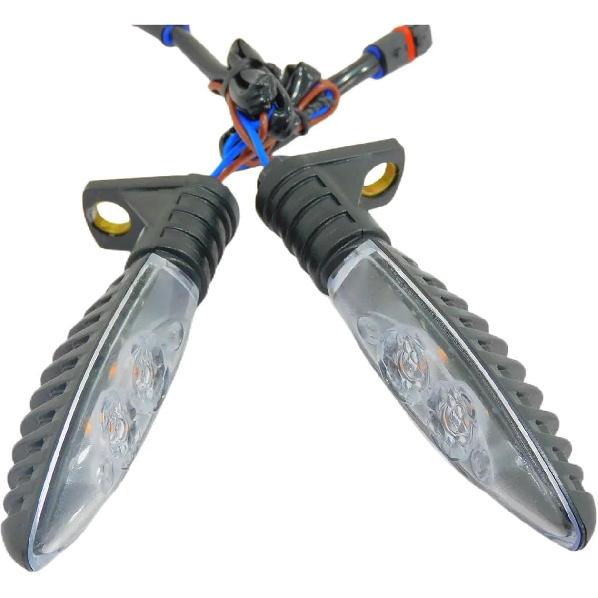 2xMotorcycle Front Rear Turn Indicator Signal LED Lights Compatible With BMW R 1200 GS ADVENTURE 2006-2013 K1200R K1300R F800S F800R F800GS(Rear