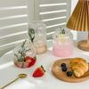 1/2pcs Clear Glass Cup Creative Ins Exquisite Heat-resistant Tumbler Tea Juice Milk Coffee Mug Home Office Cocktail Beer Glasses