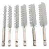 Aug. 6-Piece Drill Cleaning Wire Brush Set, Nylon Brushes With Hexagonal Rod, 8-19Mm 1/4 Inch