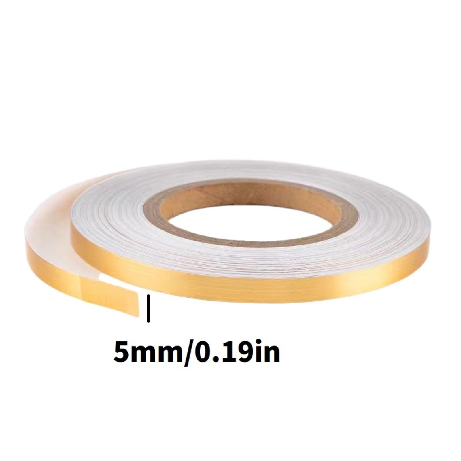 

Self Adhesive Ceramic Tile With Golden Stitching Strip, 5mm * 50 Meters One Size