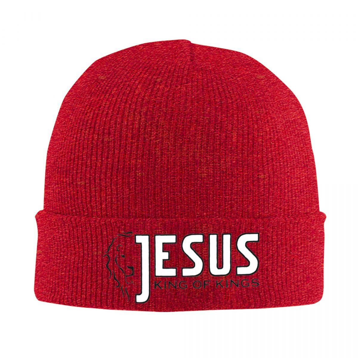Jesus Christ Yeshua Warm Knitted Cap Fashion Bonnet Hat Autumn Winter Outdoor Beanies Hats for Men Women Adult One Size