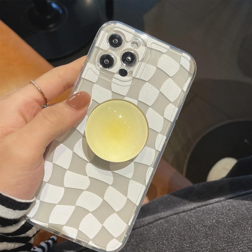 Popular Crystal Finger Stands Socket for Phone Universal Holder Flexible Fold Bracket Expansion Cellphone Stand Lazy Korea Style