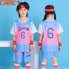 Children'S Clothing Children'S Basketball Clothing Set Short-Sleeved Boys And Girls Jerseys Primary School Students No. 6 Sportswear Ice Silk Quick