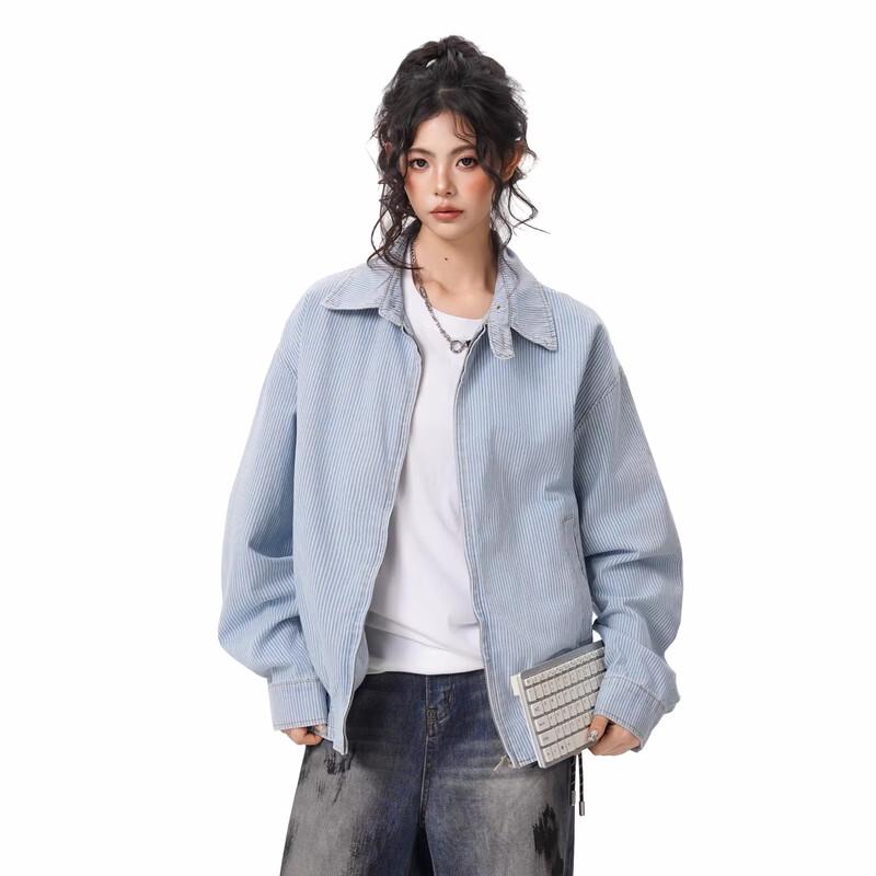 

BWK Amiu Unisex Striped Harrington Jacket M