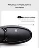 Men's Leather Slip-On Loafers - Casual Flat Driving Shoes In Large Sizes