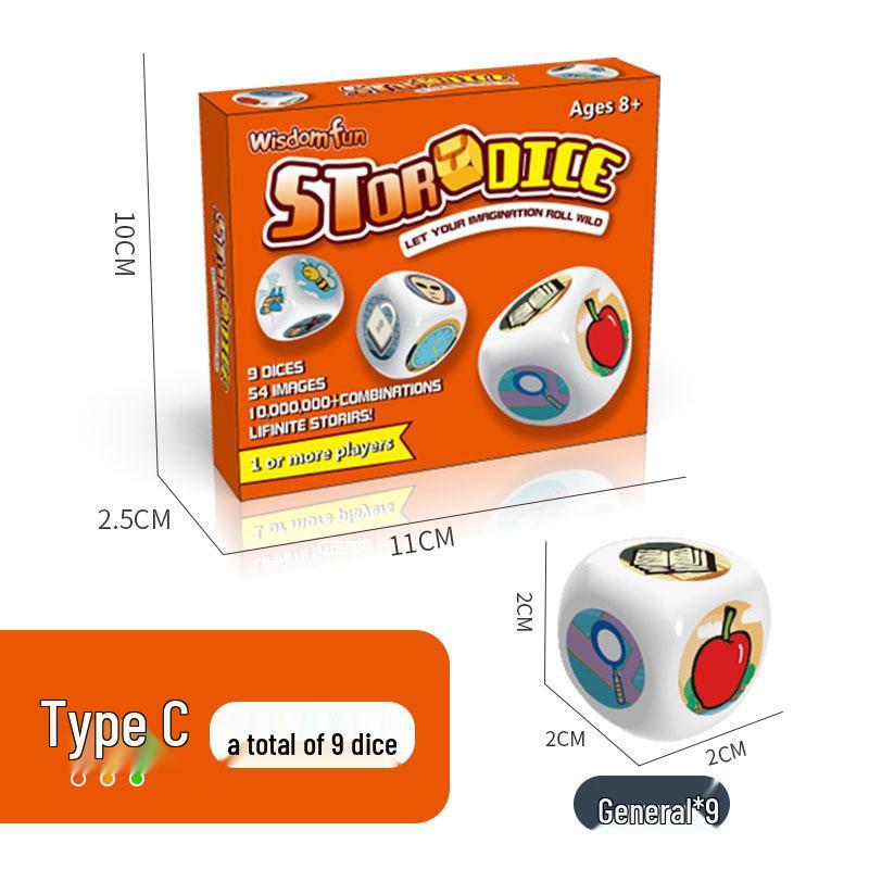 

Игра в кубики для рассказывания историй: Креативная и развивающая интерактивная настольная игра для веселья родителей и детей