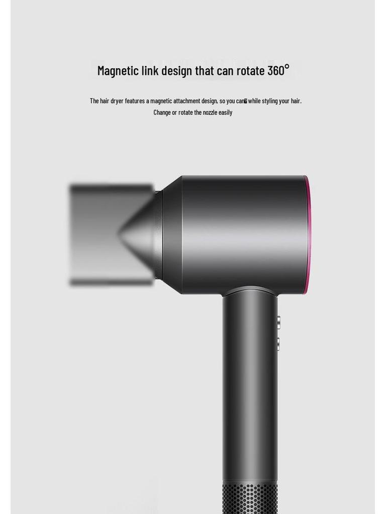 High-Speed Bladeless Hair Dryer with Negative Ion Technology for Salon and Hotel Use