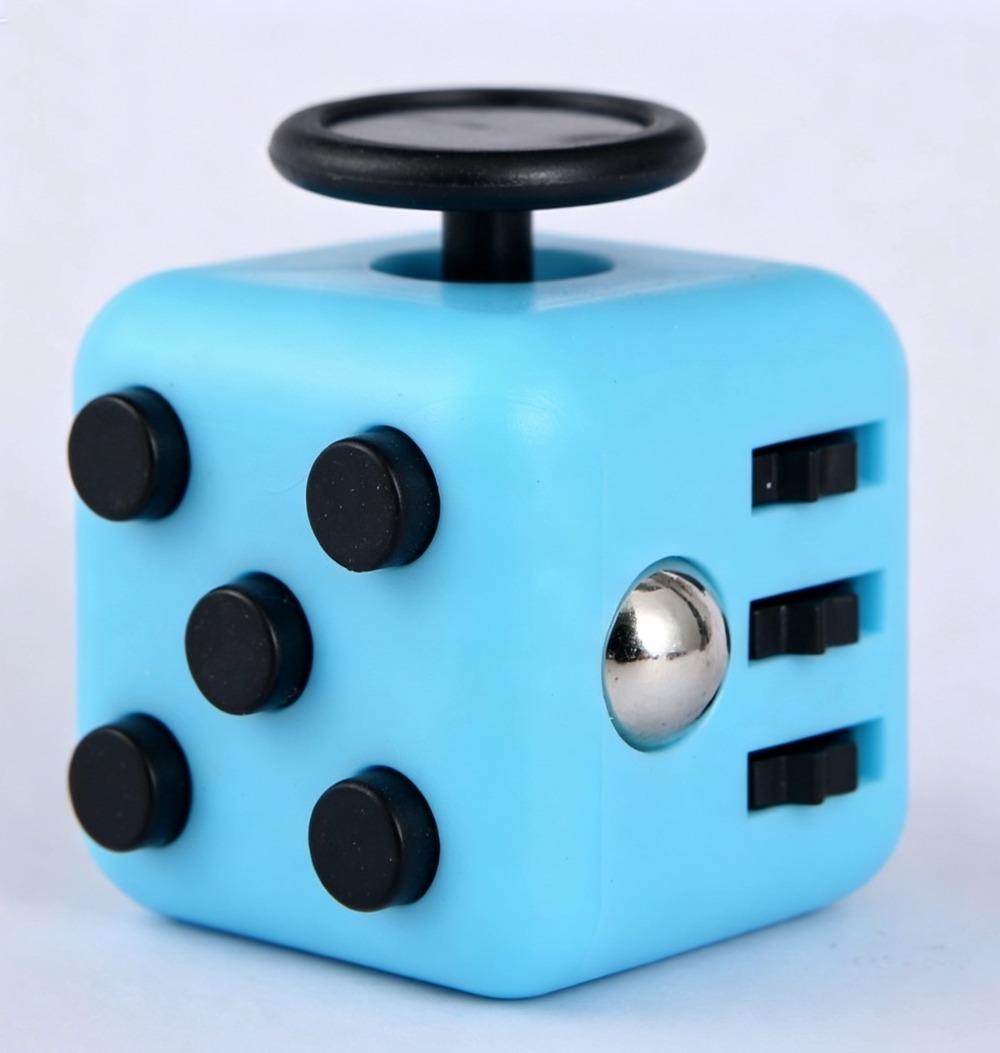 

Solid Color Fidget Decompression Dice for Release Stress Autism Anxiety Relieve Adult Kids Stress Relief Anti-Stress Fingertip синій