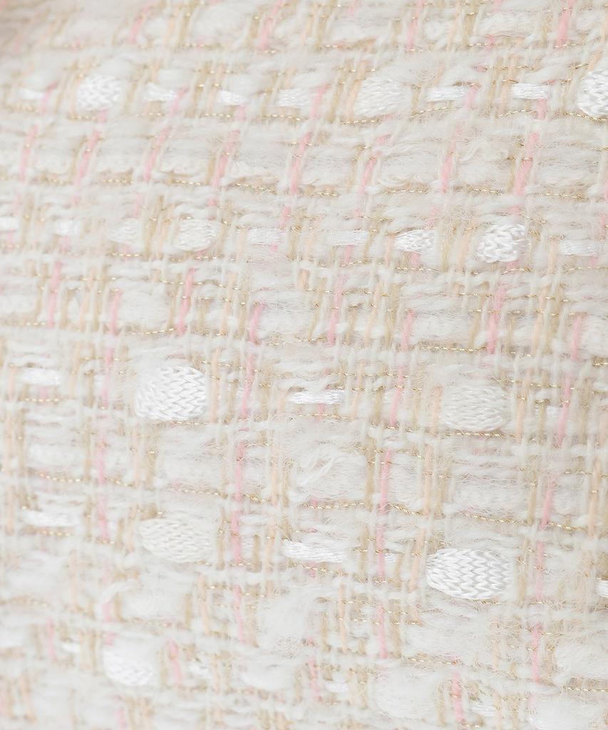 Maison de Fleur LINTON Tweed Mini Boston Ivory 2-Way Bag, Women's,