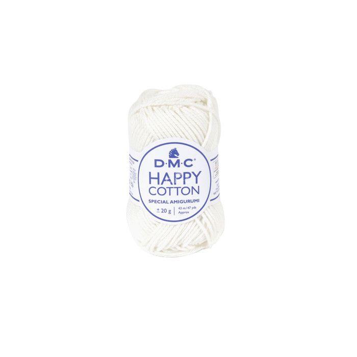 Natura Happy Cotton 3mm 20g Amigurumi et Crochet Col. 761 blanc