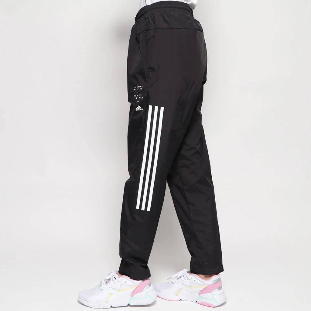 Adidas Side Stripe Comfortable Soft Skin-Friendly Sports Long Pants Women Bottoms Black ED0959