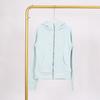 LULU Embossed Slim Fit Full Zip Fleece Hoodie - Gold Logo & Zipper, Casual Yoga Wear.