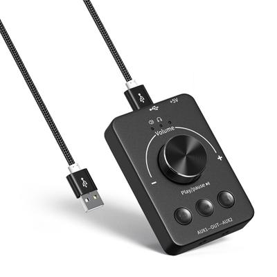 USB Computer Volume Controller BT5.1 Audio Transmitter U Disk Playback External Sound Card