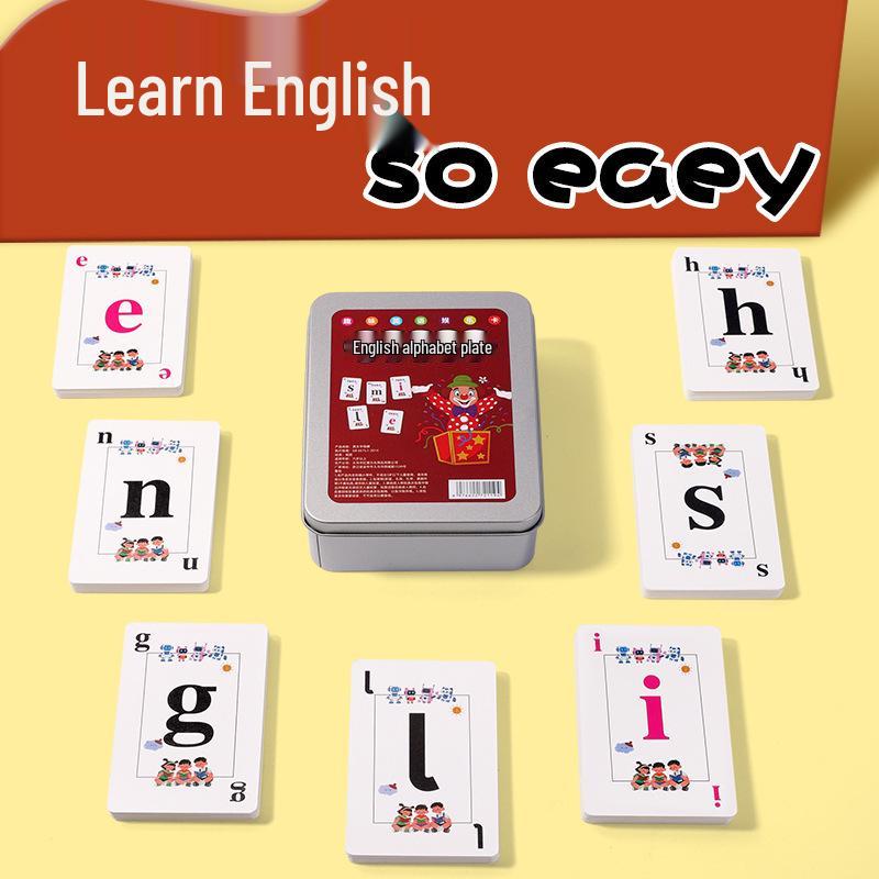 English Alphabet Mahjong Cards: Educational Flashcards for Kids & Parents 55 Cards in OPP Bag