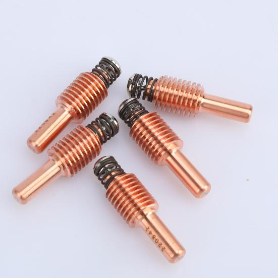 5Pcs 220842 Torch Electrode Small Wear-resistant Welding Torch Equipment Mini Plasma Electrode Consumable Kit for Cutting Carbon Steel