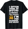 Schulbusfahrer lustiges Schulbusfahren Zitat T-Shirt Geschenk Unisex T-Shirt