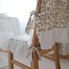 Ruffle Design Dining Chair Backrest Cover Comfortable Embroidered Lace Chair Cover  Wedding