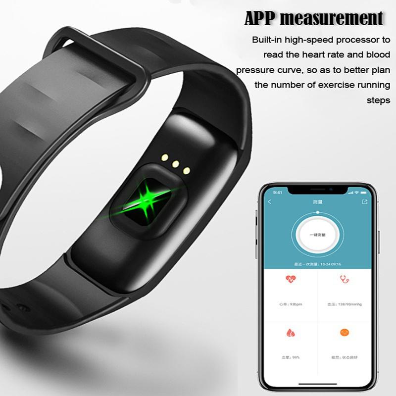 Bildschirm Herzfrequenzmesser Fitness Tracker Sport Smart Armbanduhr