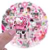 60-Pack Red Ribbon Inspirational Stickers for Cars, Notebooks, Helmets & Refrigerators