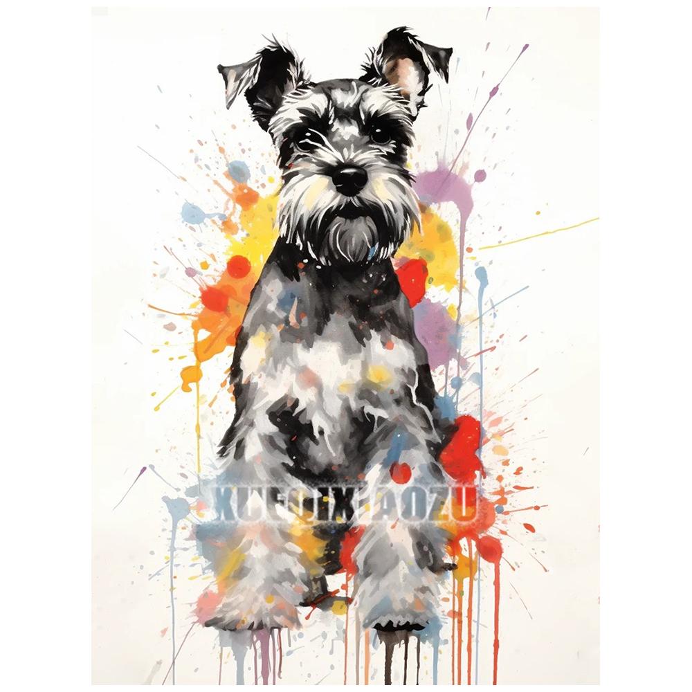 

Животное Алмазная Живопись Граффити Вышивка Стразами Собака Мозаика Вышивка Крестом Детский Подарок Искусство Ручная Работа Домашнее Украшение Round 20x30cm