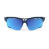 Rudy Project KEYBLADE Sportsonnenbrille für Straße und Blau-Marine Mattes Gestell mit Polar 3FX Multi Laser Blau Gläsern Fahrräder, Radfahren, Marathons, Joggen,