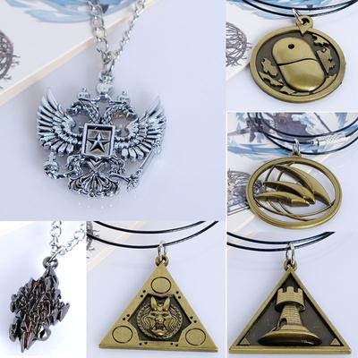 5 Styles Silver Color Tomorrow's Ark Necklace Animation Game Surroundings