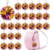 24 Pcs Cheer Pom Pom Keychain Cheerleader Gift Cheering Keyring Camp Team Gift For Many Sports Activities